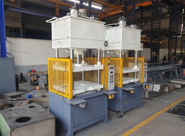 Trimming Press Machine with mesh guarding and power pack, Pune manufacturer
