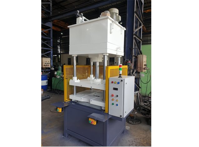 Trimming Press Machine ready for dispatch, manufactured in Pune, Maharashtra