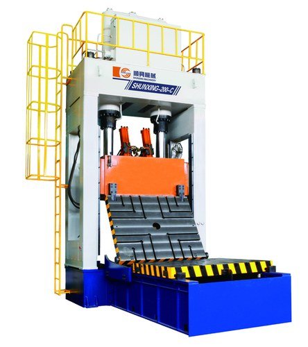 100 Ton Die Spotting Press with rotary tilting table and hydraulic clamping cylinders