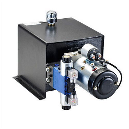 Mini hydraulic power pack unit with compact reservoir and solenoid valve, manufactured by Desire Hydraulics